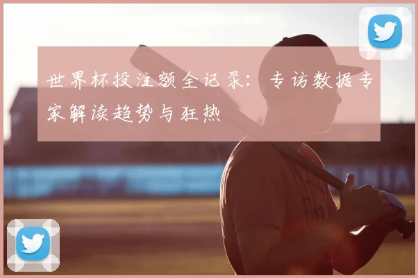 世界杯投注额全记录：专访数据专家解读趋势与狂热